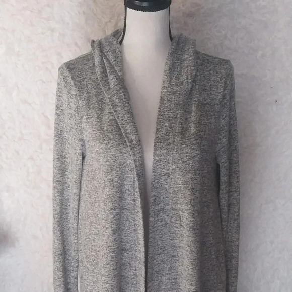 ATHLETA Harmony Wrap Women's Hooded longline shawl cardigan sweater size S - Picture 3 of 8